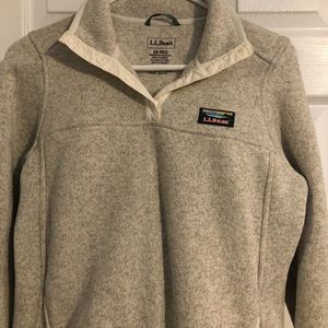 L.L Bean Sweater Fleece Pullover XS